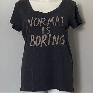 NWOT Normal is Boring plus size v-neck tee from Torrid.